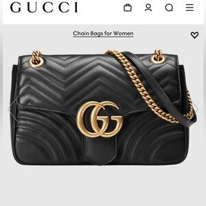 Authentic Gucci Marmont medium size flap
